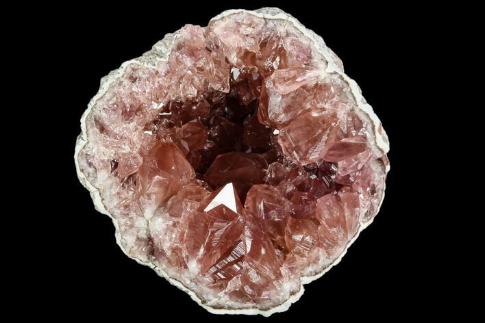 Pink Amethyst Geode Section - Argentina #124163